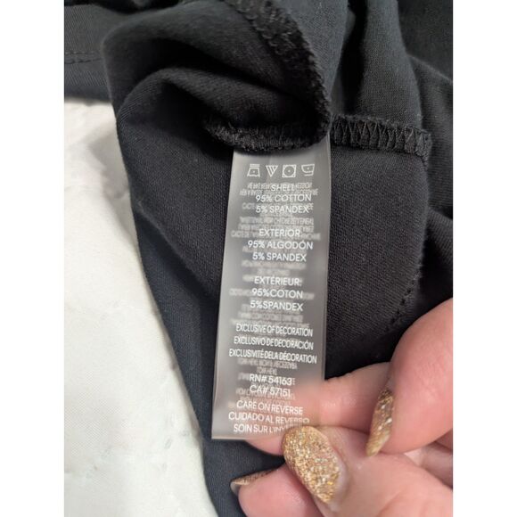 ✨ Calvin Klein Black Hoodie Dress 2XL Gold Logo Preowned - Picture 7 of 7